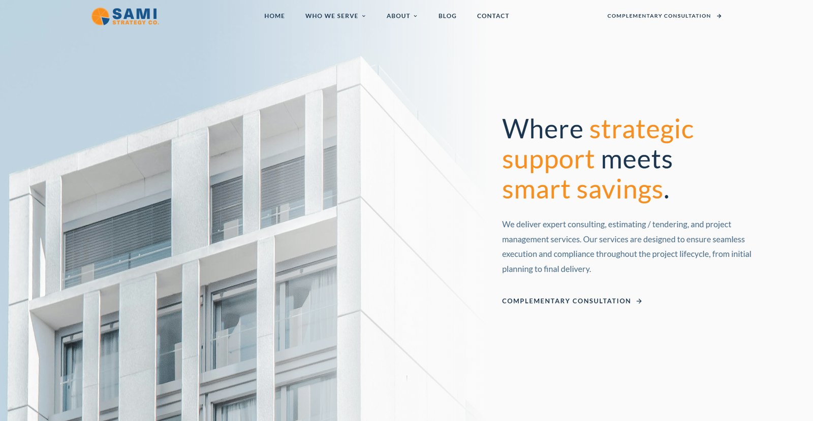 Sami Strategy website